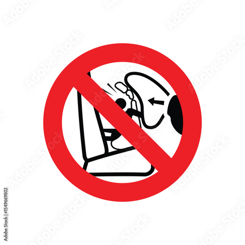 Airbag Vehicle Safety Label