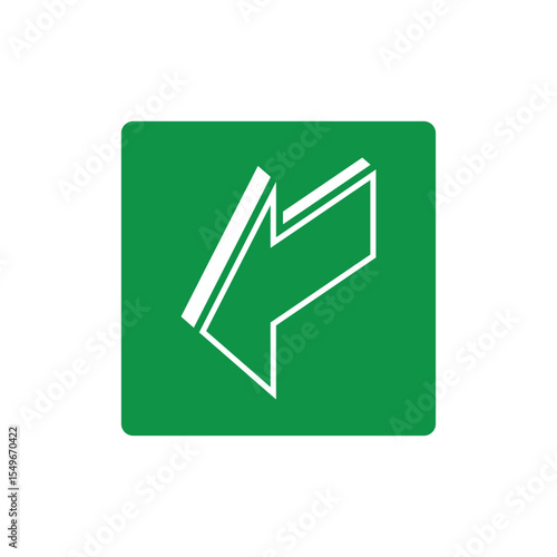 Emergency Exit Sign Pull Escape Route Line
