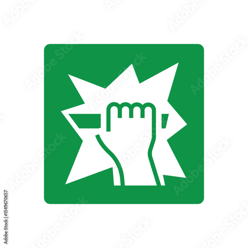 Emergency Exit Sign Hand