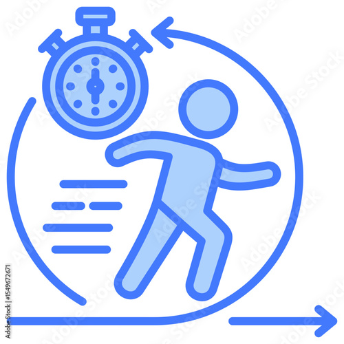 Agility Blue Icon