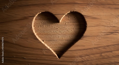 Heart, Wood, Wooden, Heart Cutout in Wood