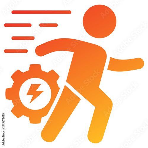 Action Glyph Gradient Icon