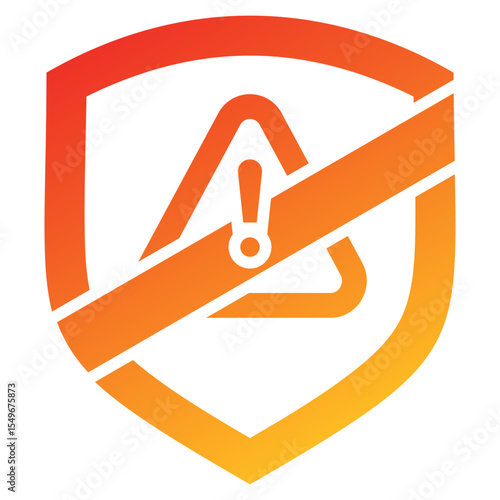 Mitigation Glyph Gradient Icon