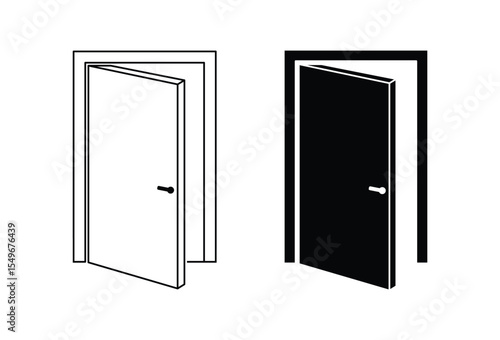 Entrance Door Set Icons