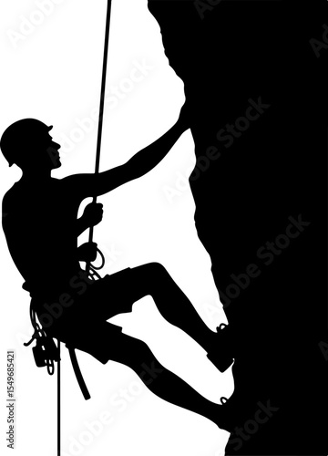 Hiking man Mountaineering Adventure vector bundle