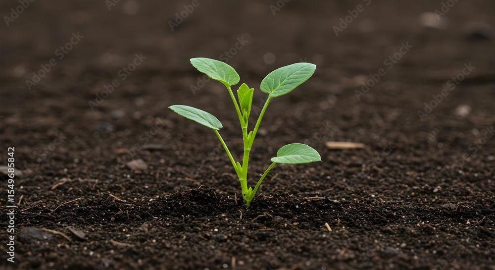 Fototapeta premium Sprout, Seedling, Plant, Young Plant Sprout in Soil
