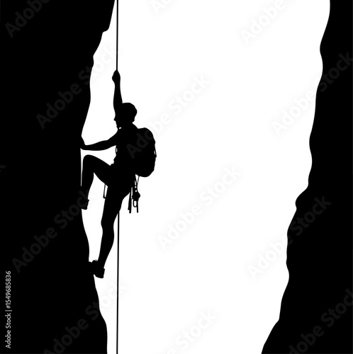 Hiking man Mountaineering Adventure vector bundle