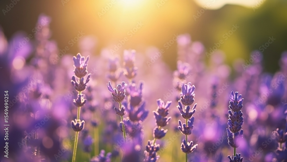 Fototapeta premium Soft Breeze in Lavender Fields