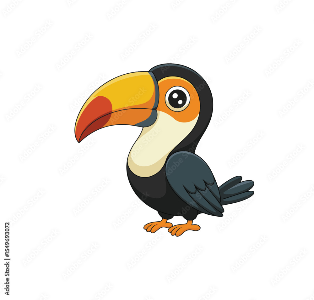 Fototapeta premium toucan isolated on white background