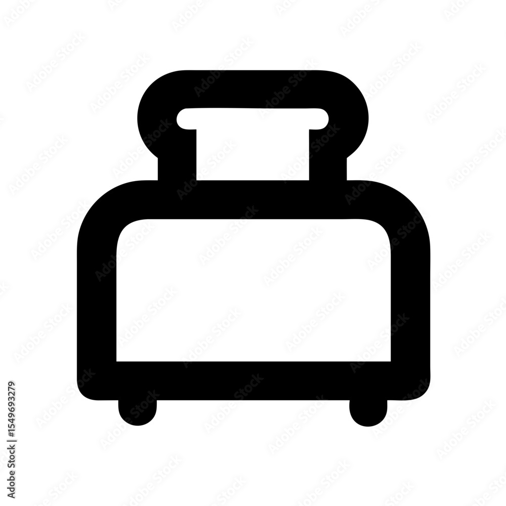 toaster icon on white background  .svg