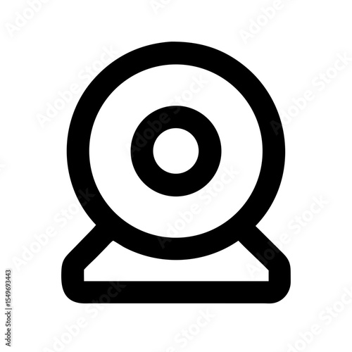 webcam icon on white background   