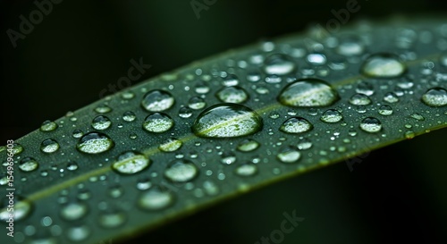 Dew, Drops, Water droplets, Dew Drops on a Leaf