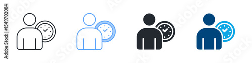 Discipline Icon Set Multiple Style. Designed In Outline, Blue, Glyph, Dual Tone