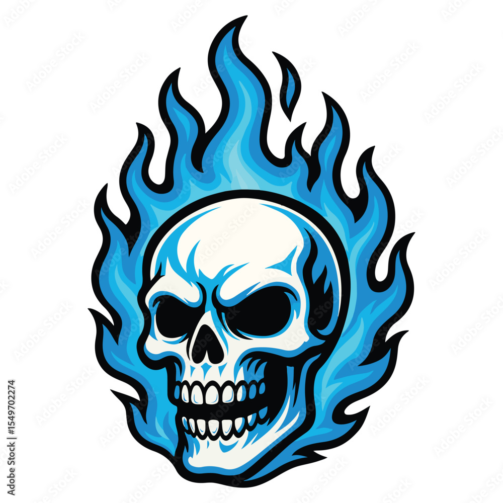 skull vector illustration with spooky horror design and skeleton head art skull vector illustration with spooky horror design and skeleton head art