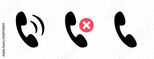 Retro telephone handset vector design