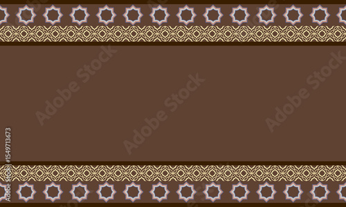 Vintage ethnic pattern with copy space background. old culture frame.
