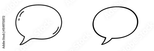 Dialog bubbles for creative communication and storytelling suitable for various design projects