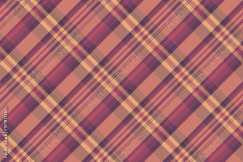 Elegant diagonal plaid pattern in muted autumnal tones.  Perfect for textile design, apparel, packaging, or website backgrounds.  Creates a sophisticated and timeless aesthetic.