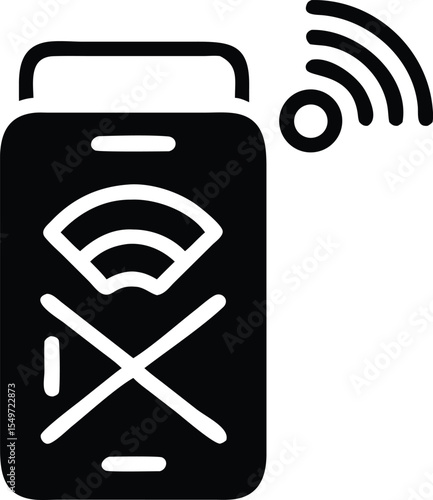Device with wireless connectivity disabled or faulty icon