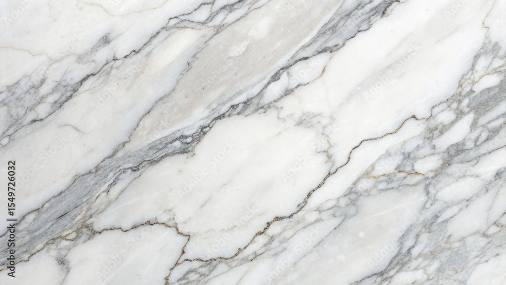 Fototapeta premium White marble texture with natural gray veins, perfect for backgrounds or interior design inspiration