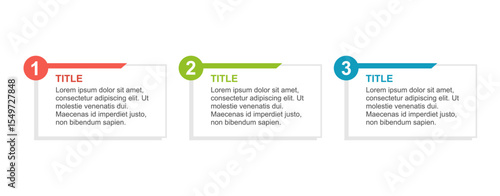 Infographics numbered list