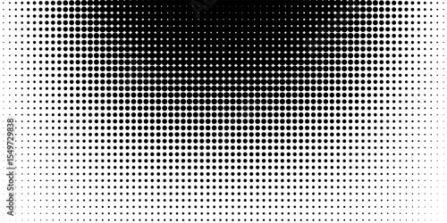 Set of halftone dots gradient pattern texture isolated on white background. Straight dotted spots using halftone circle dot raster texture. Vector blot half tone collection.