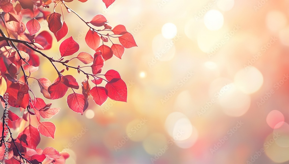 Autumn leaves against a soft, warm backdrop Autumn leaves against a soft, warm backdrop