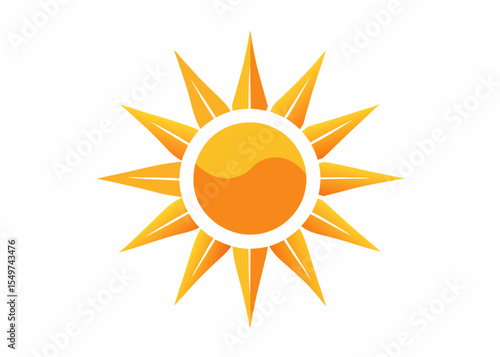 Sunshine Graphic Design Sun, Summer sun in sunglasses sneezing Creative vector cartoon illustration