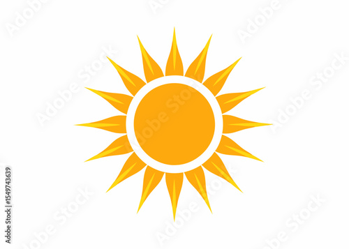 glyph suns, Sunshine Graphic Design Sun Logo flat vector Illustration