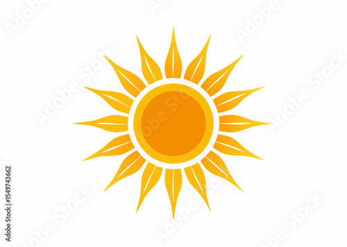 glyph suns, Sunshine Graphic Design Sun Logo flat vector Illustration