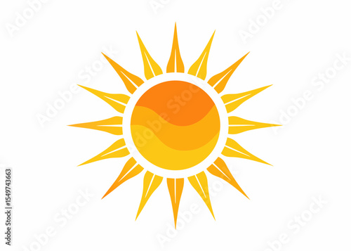 glyph suns, Sunshine Graphic Design Sun Logo flat vector Illustration