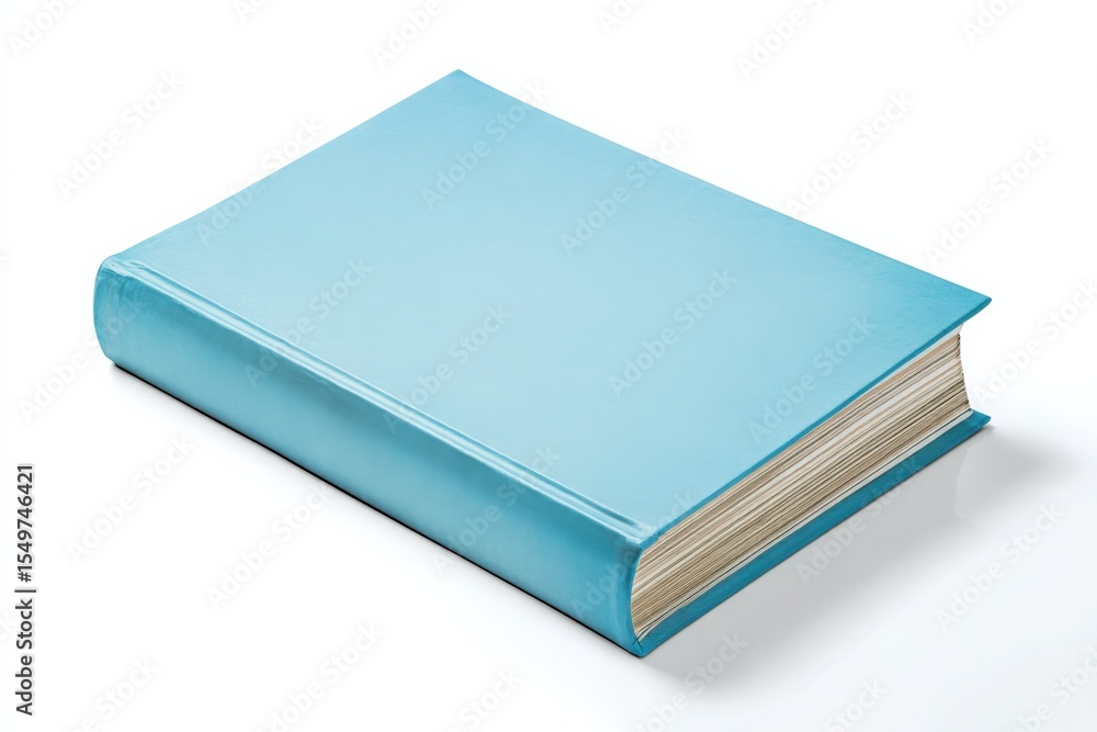 Hardcover blue book with a smooth cover and thick pages lying flat on a white surface, suitable for reading, studying or gift purposes Hardcover blue book with a smooth cover and thick pages lying flat on a white surface, suitable for reading, studying or gift purposes