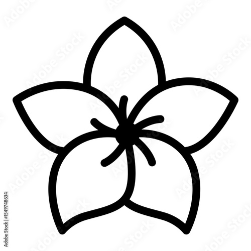 Bluebell icon. Vector line icon