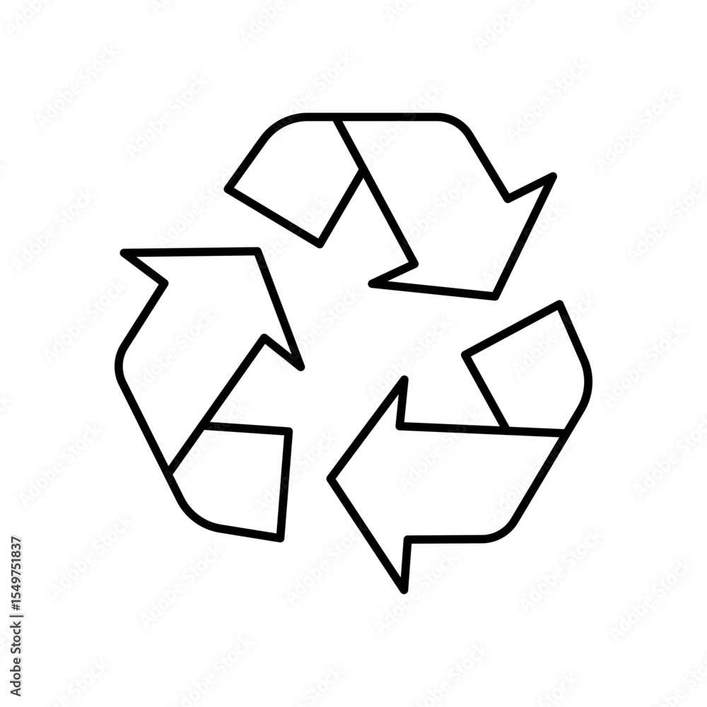 Obraz premium Recycle Line Icon