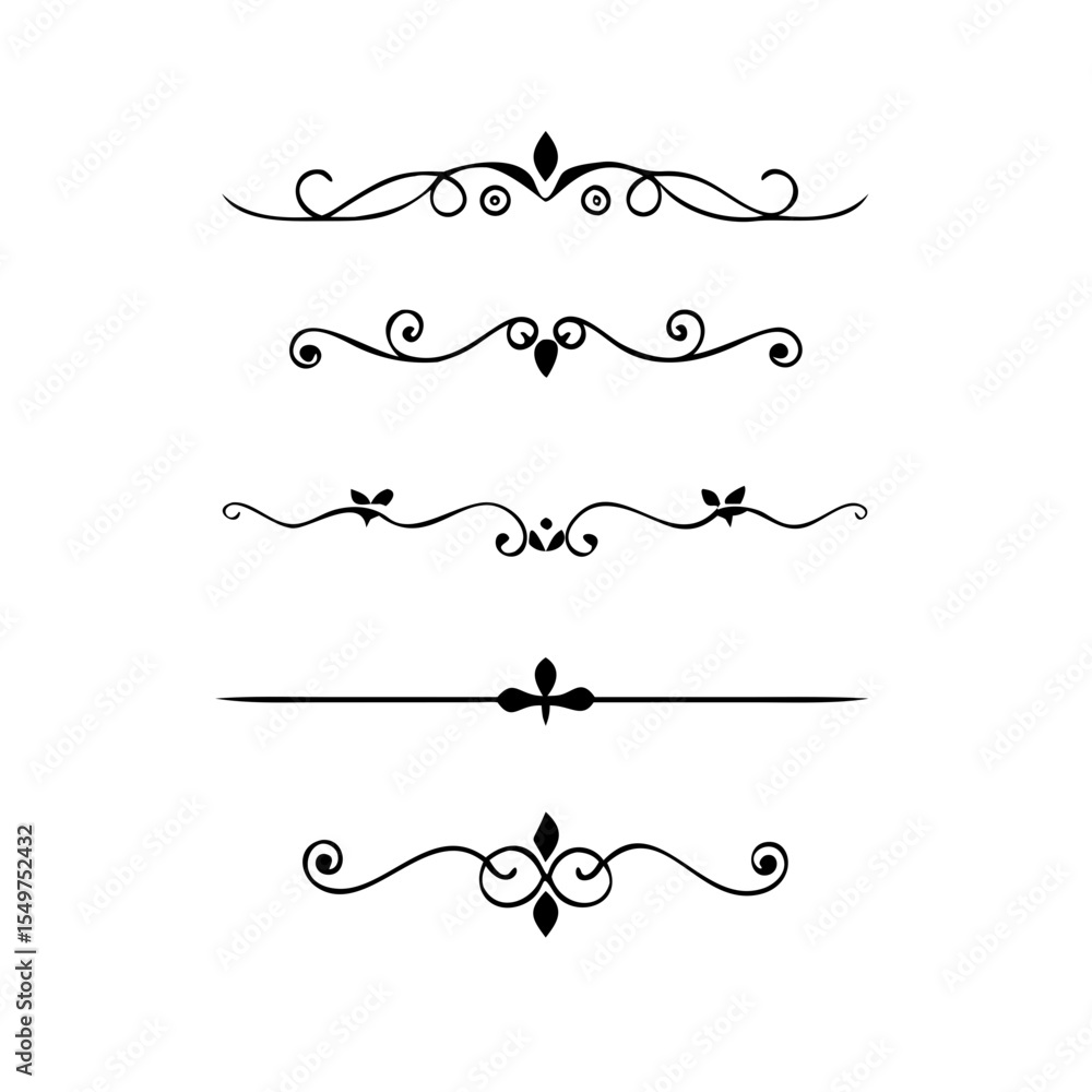 Vector dividers calligraphic line element.Set of Black Hand Drawn Rustic Doodle Design Elements. Decorative Floral Swirls, Scrolls, Text Frames, Dividers. Vintage Vector Illustration.
Vector dividers calligraphic line element.Set of Black Hand Drawn Rustic Doodle Design Elements. Decorative Floral Swirls, Scrolls, Text Frames, Dividers. Vintage Vector Illustration.