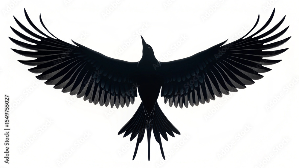 Fototapeta premium Eagle in Flight with Full Wingspan