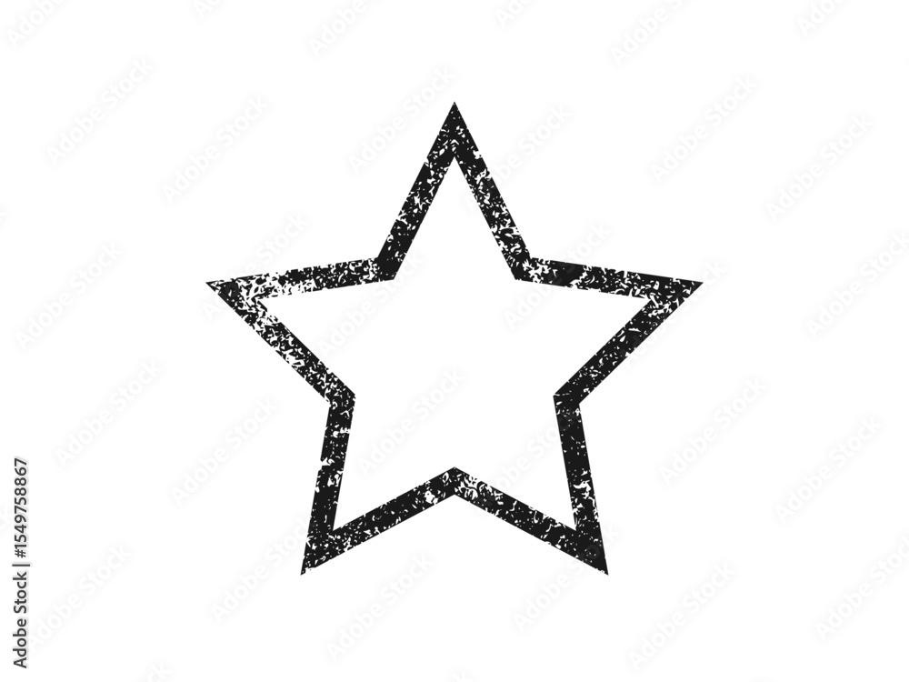 Obraz premium Grunge border in star form