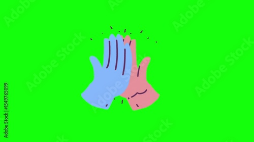 Colorful Hands Waving