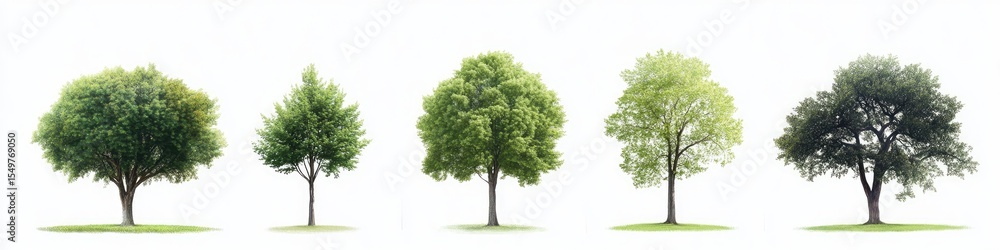 Fototapeta premium Four stages of tree growth