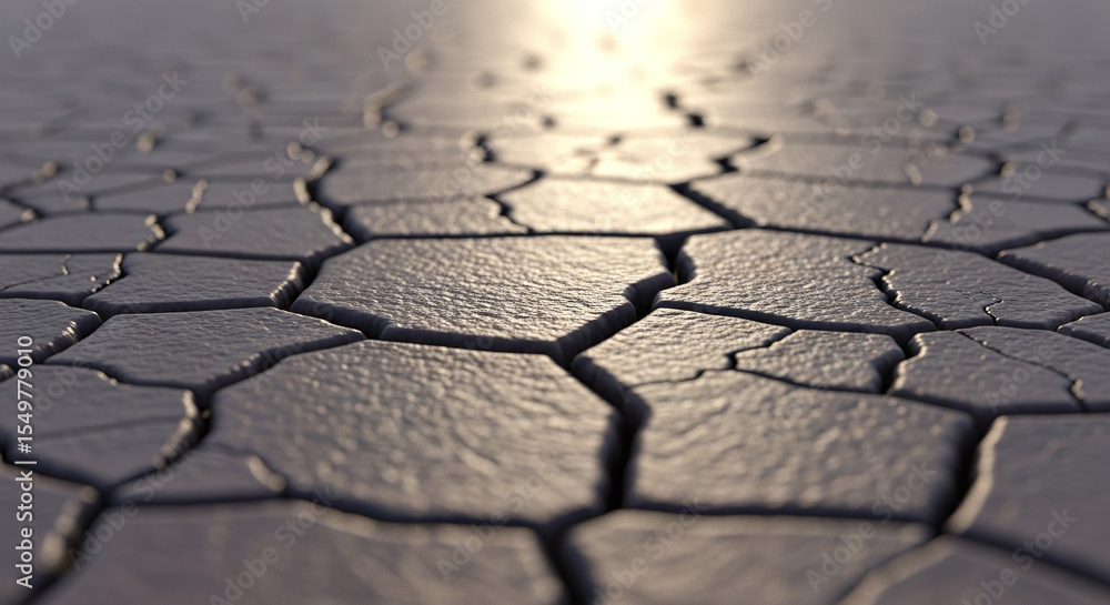 Obraz premium Cracked Ground Texture Dry Earth Drought Climate Change Arid