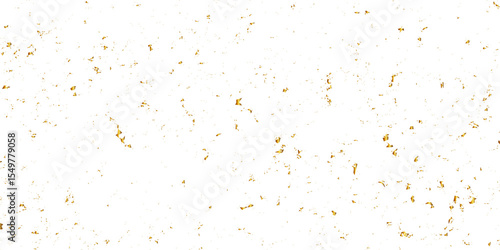 Abstract gold confetti foil splatter glitter on transparent background. Vector confetti for celebration with gold glitter festive background