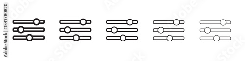 Adjustment slider icon vector illustration isolated