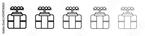 aerial tramway icon vector illustration isolated