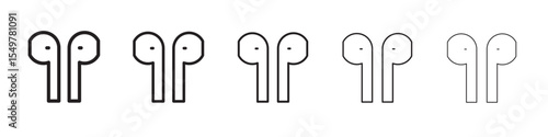 Airpods icon vector illustration isolated