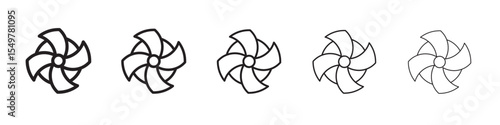 airscrew icon vector illustration isolated