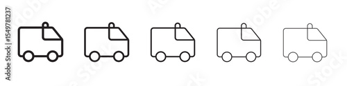 Ambulance icon vector illustration isolated