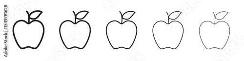 Apple icon vector illustration isolated