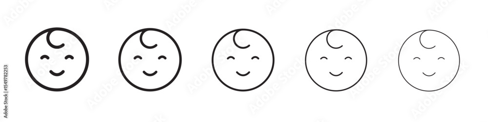 Fototapeta premium Baby icon vector illustration isolated