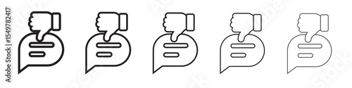 bad feedback icon vector illustration isolated