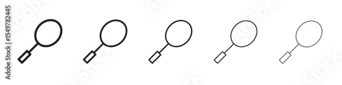 Badminton icon vector illustration isolated